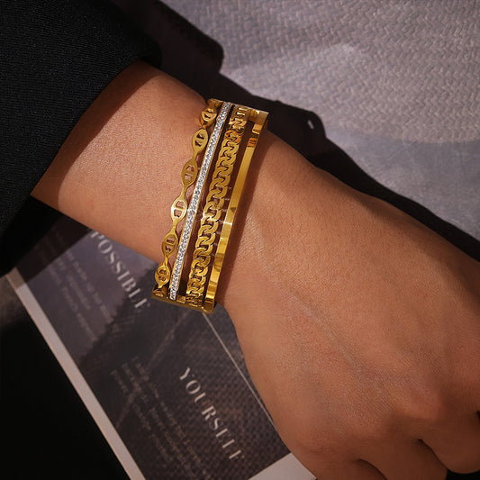 18K Gold-Celestial Cuff