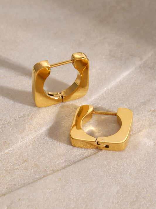 18K Gold-Bloc Party Earrings